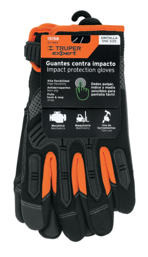 [15158] GUANTES PARA MECANICO CON PROTECCION ANTI IMPACTO 15158 TRUPER