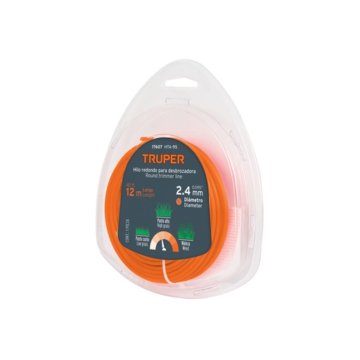 [17607] HILO PARA DESBROZADORA 2.40MMX12M 17607 TRUPER