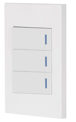[AZEL29] INTERRUPTOR ELECTRICO TRIPLE AZTECA PLUS (PBK-86-3) AZEL29