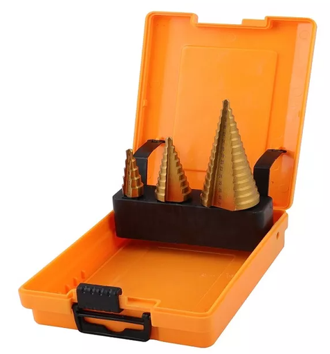 [H501044] JUEGO DE BROCA CONICA 3 PZS
