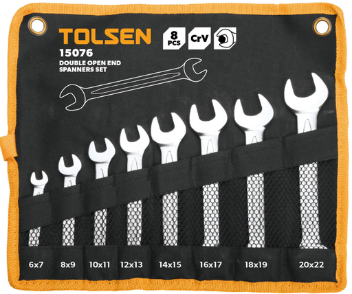 [15076] JUEGO DE LLAVES DOBLE ABERTURA INDUSTRIAL 6-22 15076 TOLSEN