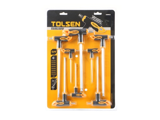 [20062] JUEGO DESTORNILLADORES MANGO TIPO T ALLEN 8PZ