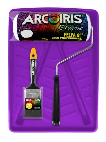 [KITV00004] KIT SURTIDO PROFESIONAL (BANDEJA+RODILLO) ARCOIRIS