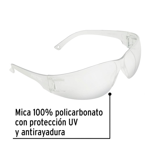 [20401] LENTES DE SEGURIDAD TRANSPARENTE 20401 PRETUL
