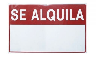 [F08136] LETRERO BV SE ALQUILA F08136