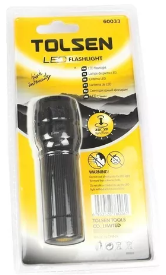 [60033] LINTERNA LED 150 LUMENS 120M CON ZOOM FLASHLIGHT 60033 TOLSEN