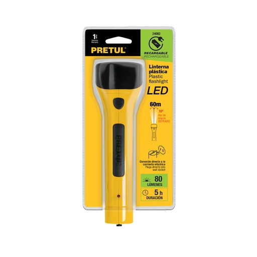 [24082] LINTERNA RECARGABLE DE 7 LEDS 24082 PRETUL