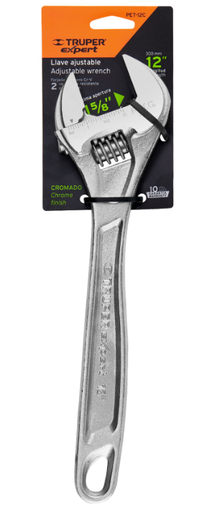 [15508] LLAVE AJUSTABLE PERICO 12 CROMADA 15508 TRUPER